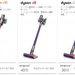 Dyson無線吸塵器 V10 V8 V7 V6 比較表