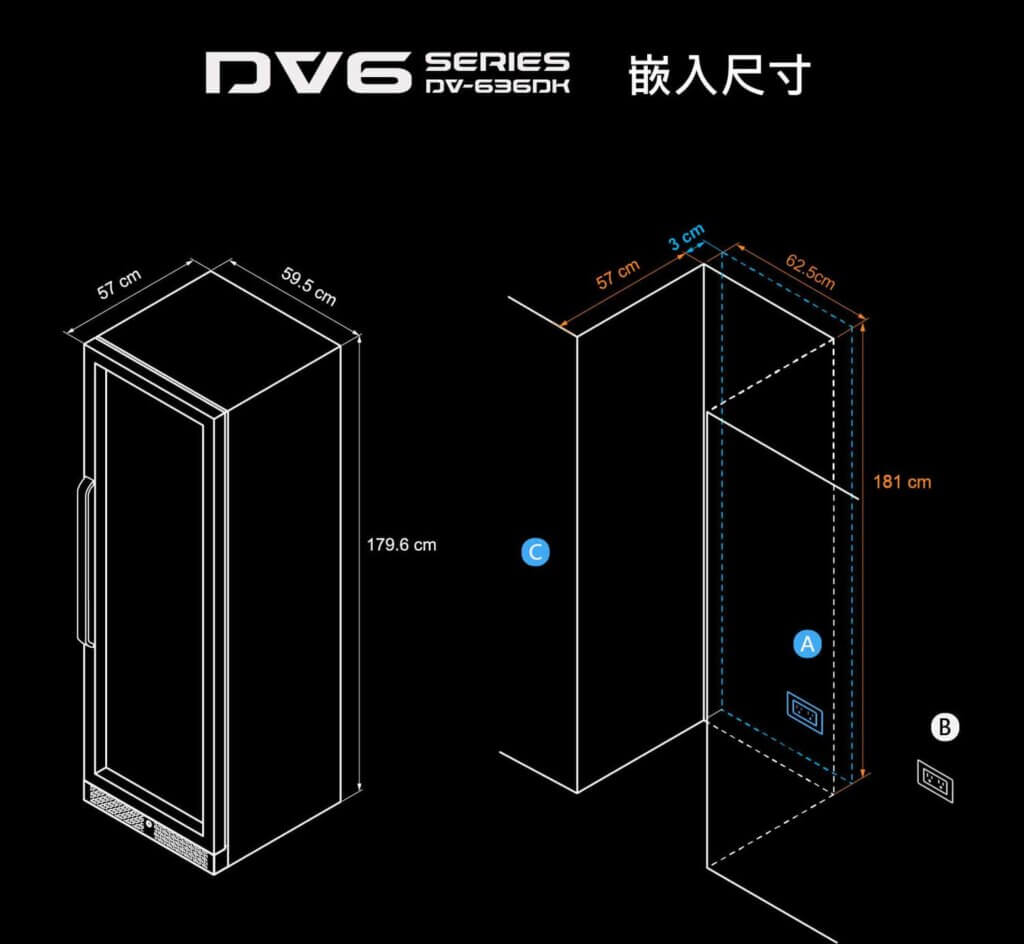 DV636嵌入安裝圖