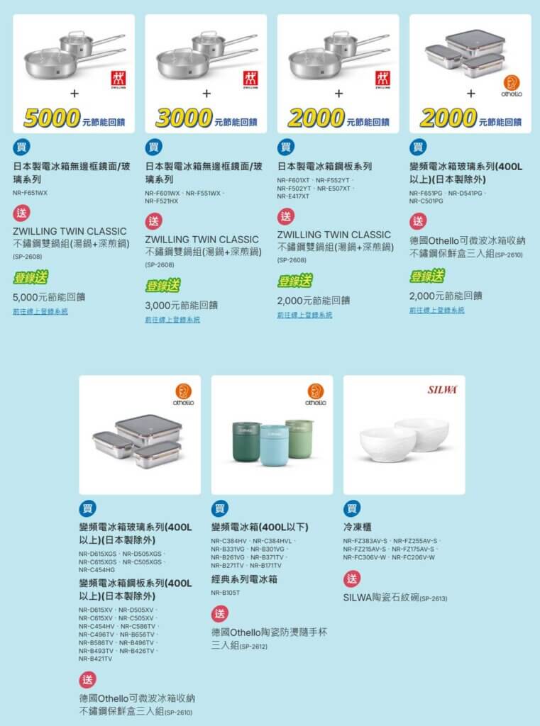 Panasonic 夏日有禮賞 冰箱